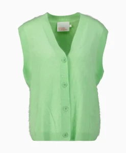 Absolut Cashmere Gilet Irena Groen