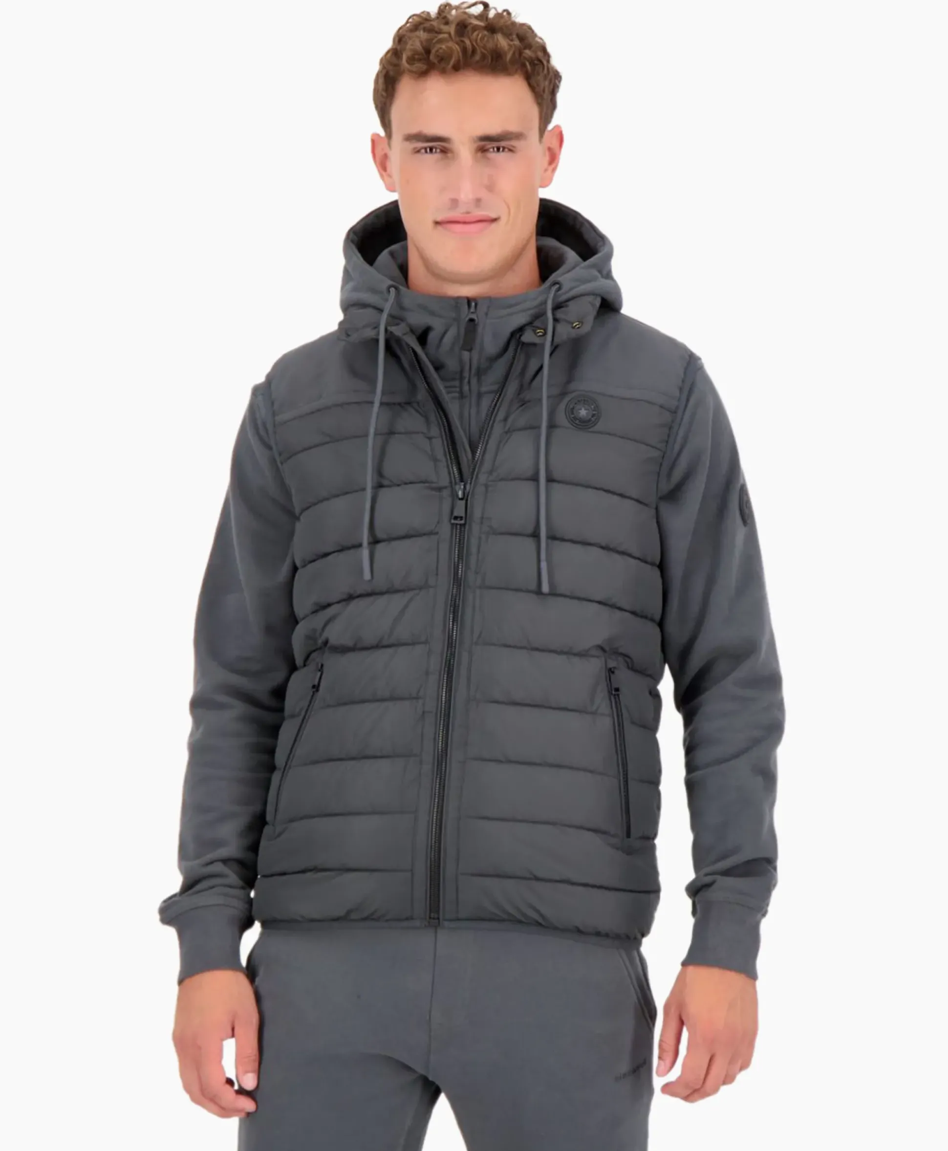 Airforce Bodywarmer Padded Donkergrijs