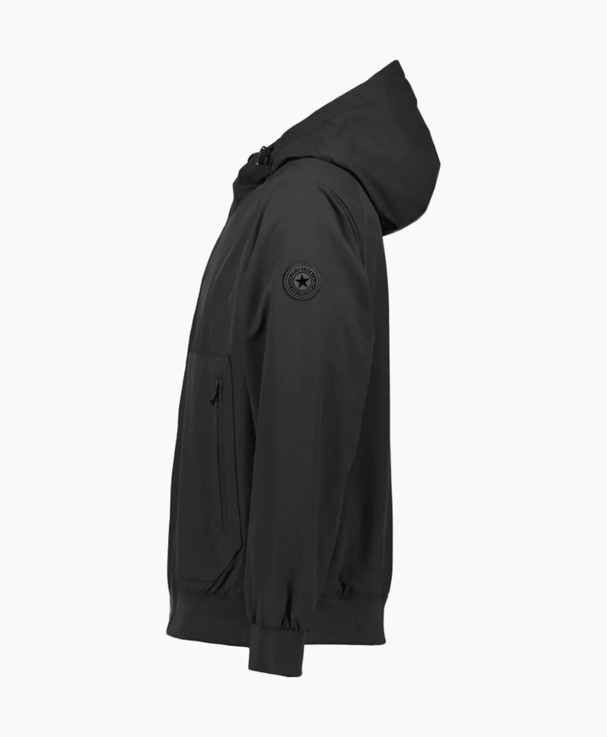 Airforce Jack Hooded Four-Fay Stretch Zwart