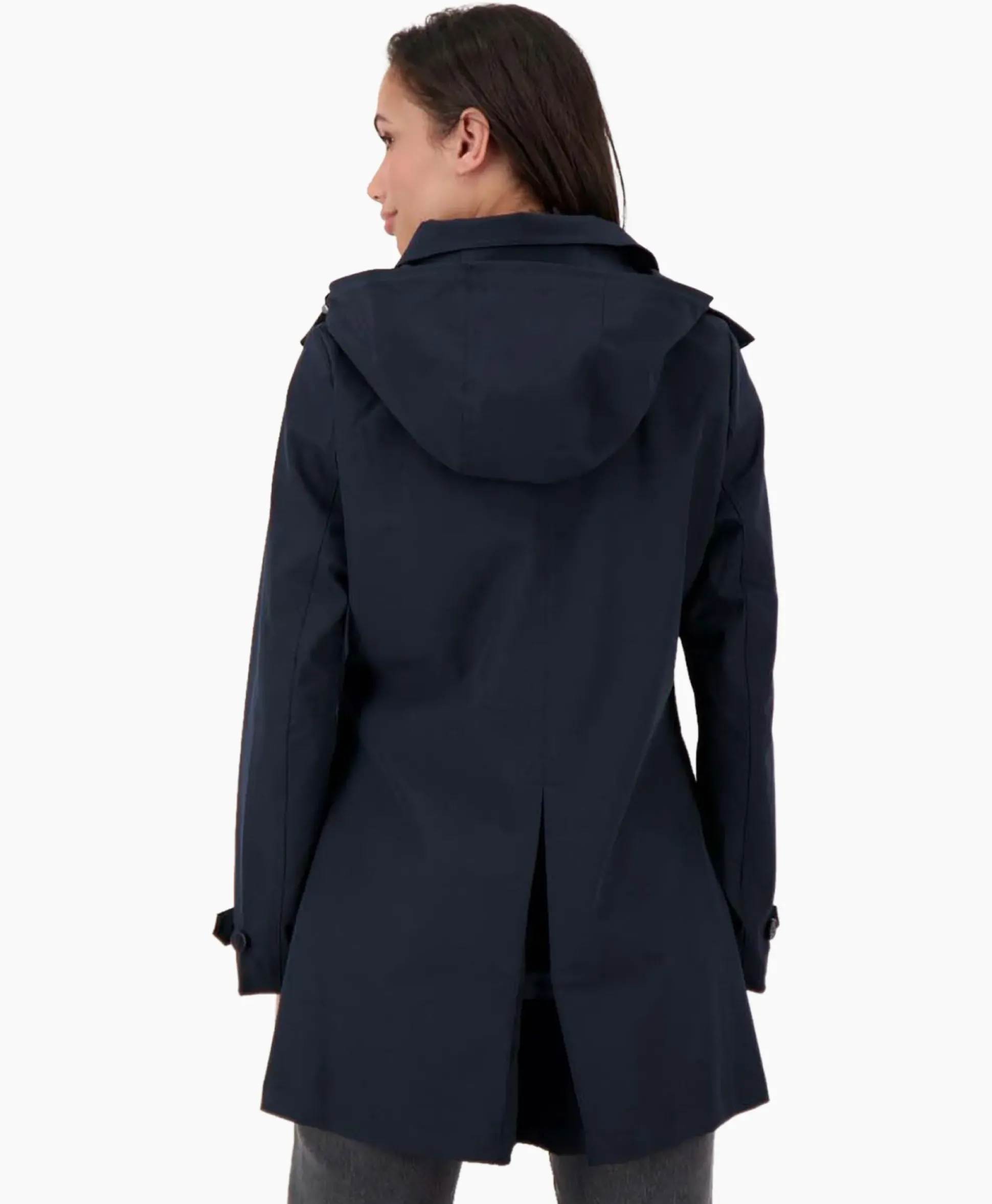 Airforce Parka Long Technical Shell Donker Blauw