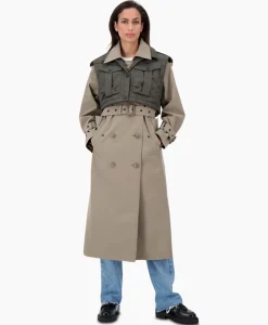 Airforce Trenchcoat Body Warmer Trench Khaki