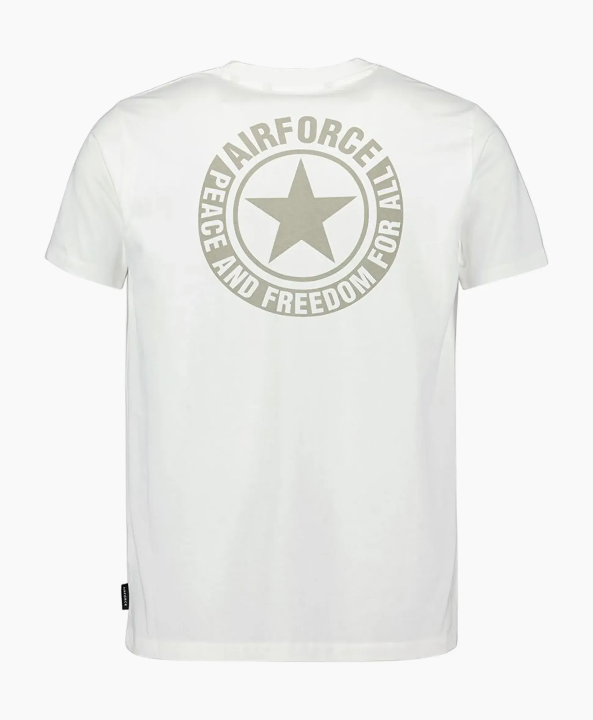 Airforce T-Shirt Wording/Logo Wit