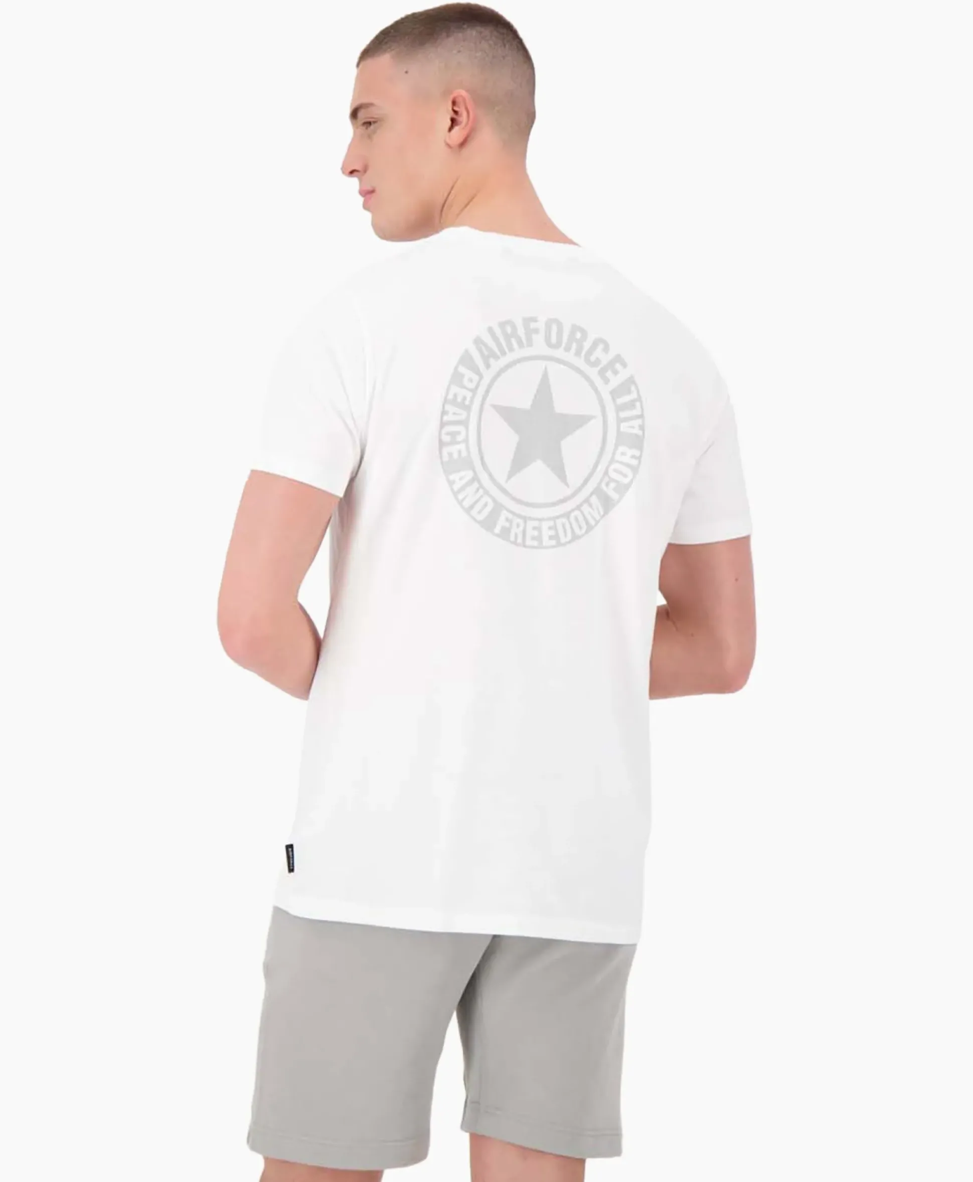 Airforce T-Shirt Wording/Logo Wit
