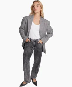 Alix The Label Blazer Woven Special Checked Zwart