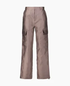 Alix The Label Cargobroek Woven Shiny Bull Cargo Brons
