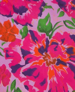 Alix The Label Jurk Ladies Woven Painted Flower Broderie Dress Print + 2 Kleurig