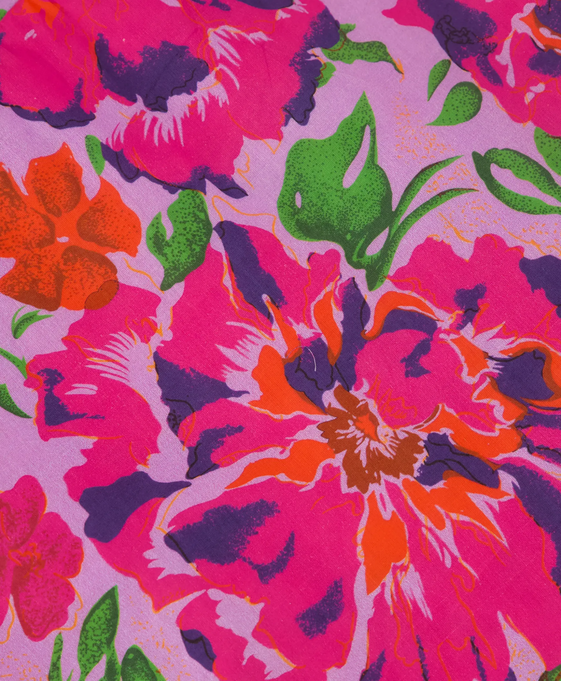Alix The Label Jurk Ladies Woven Painted Flower Broderie Dress Print + 2 Kleurig