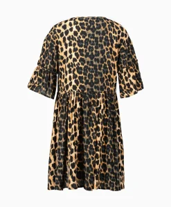 Alix The Label Jurk Ladies Woven Animal Dress Print + 2 Kleurig