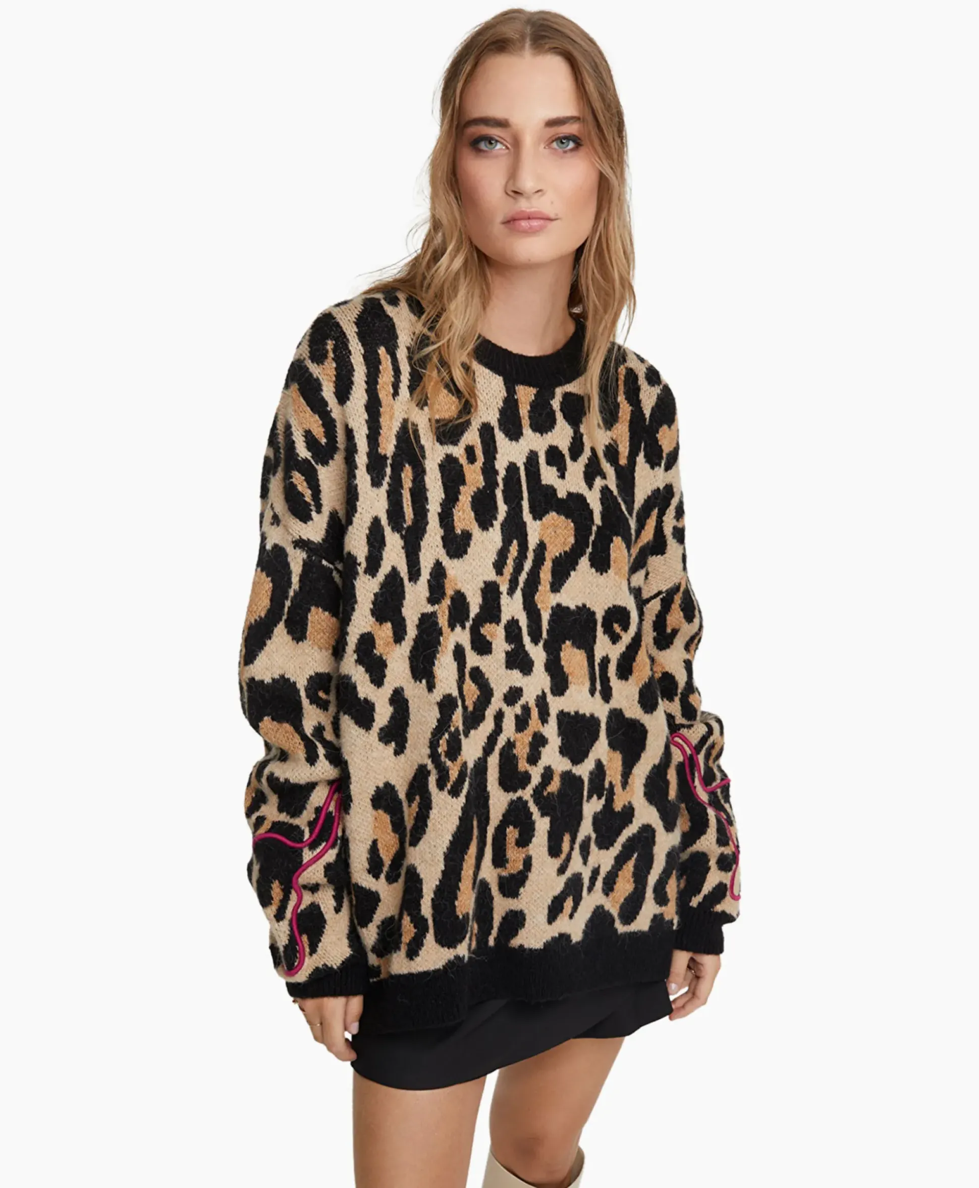 Alix The Label Pullover Knitted Jaguar Bruin