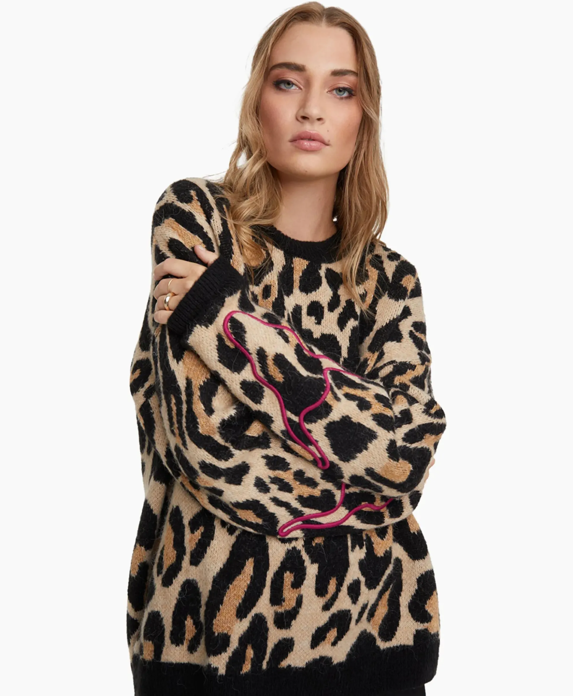 Alix The Label Pullover Knitted Jaguar Bruin