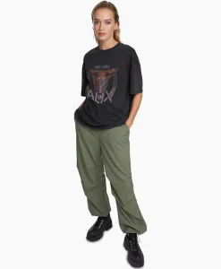 Alix The Label T-Shirt Korte Mouw Knitted Bull Zwart