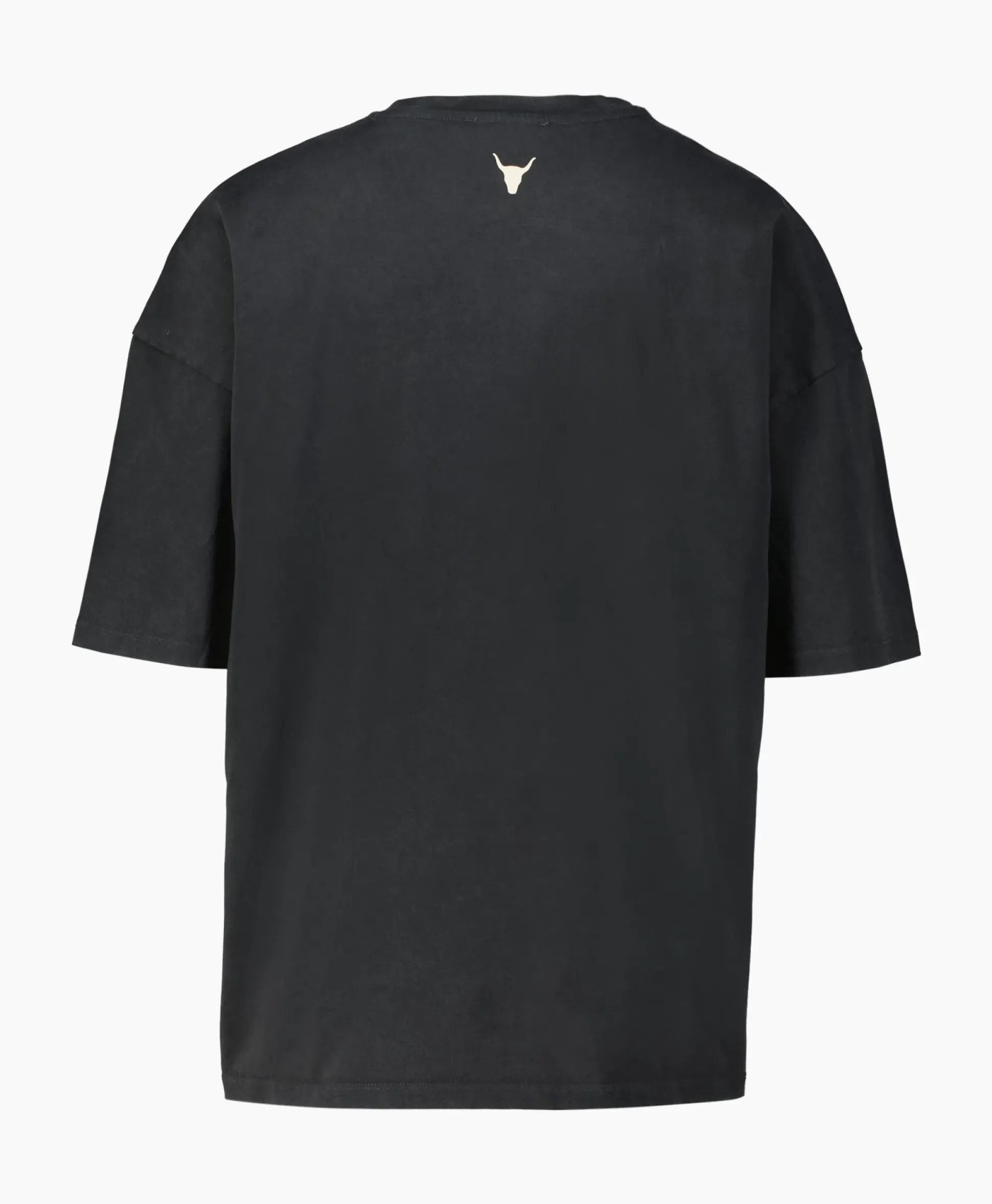 Alix The Label T-Shirt Korte Mouw Knitted Bull Zwart