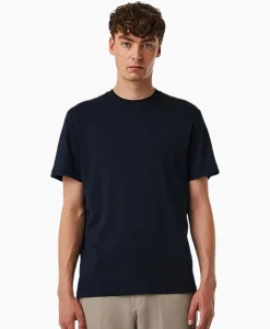 Alpha Tauri T-Shirt Korte Mouw Jopin Donker Blauw