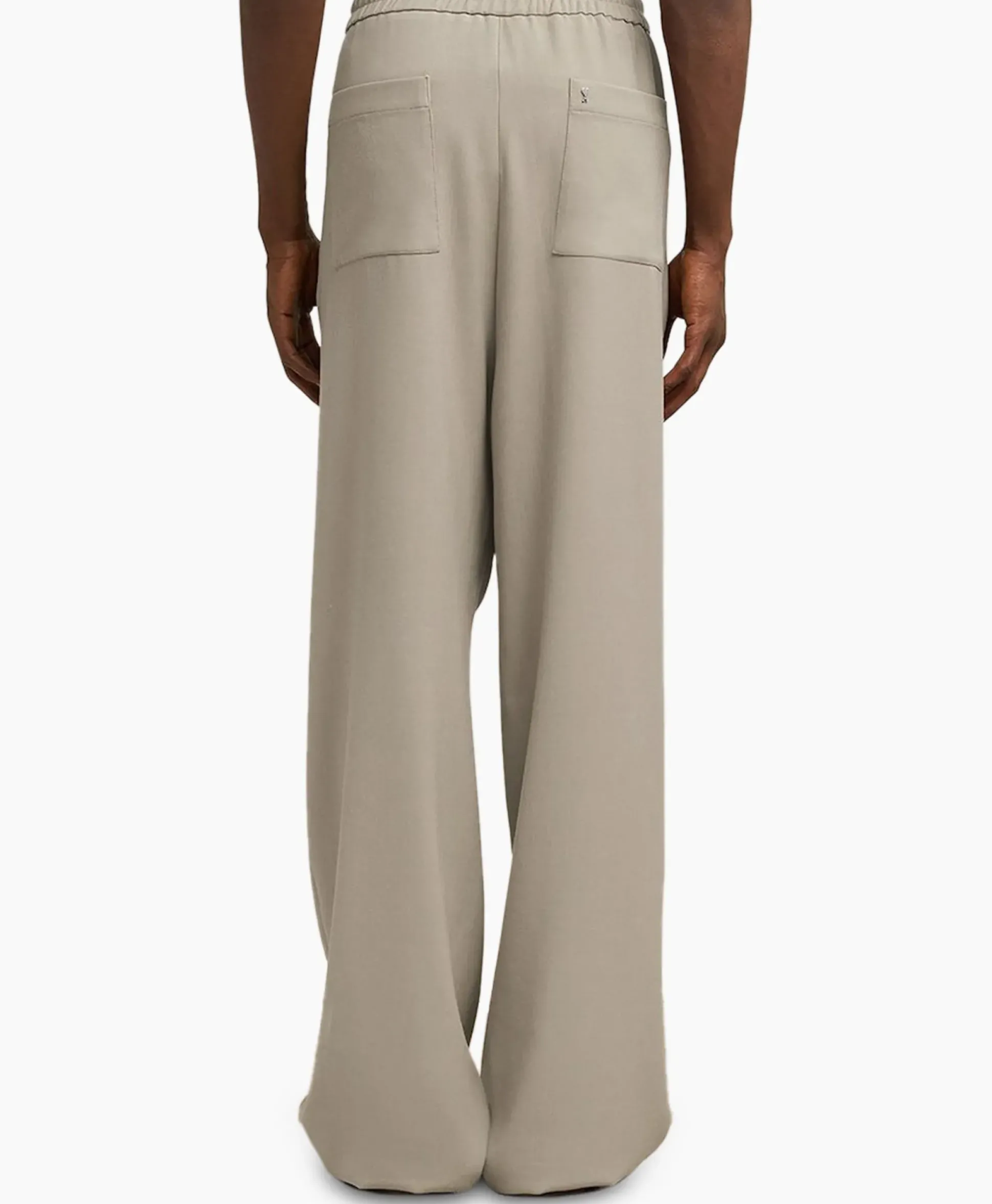 Ami Paris Broek Elastic Waist Taupe