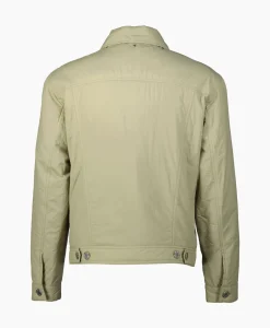 Ami Paris Jack Padded Trucker Zand