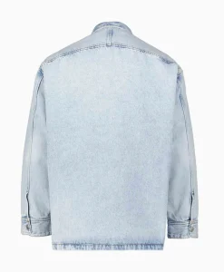 Ami Paris Overshirt Oversized Adc Licht Blauw