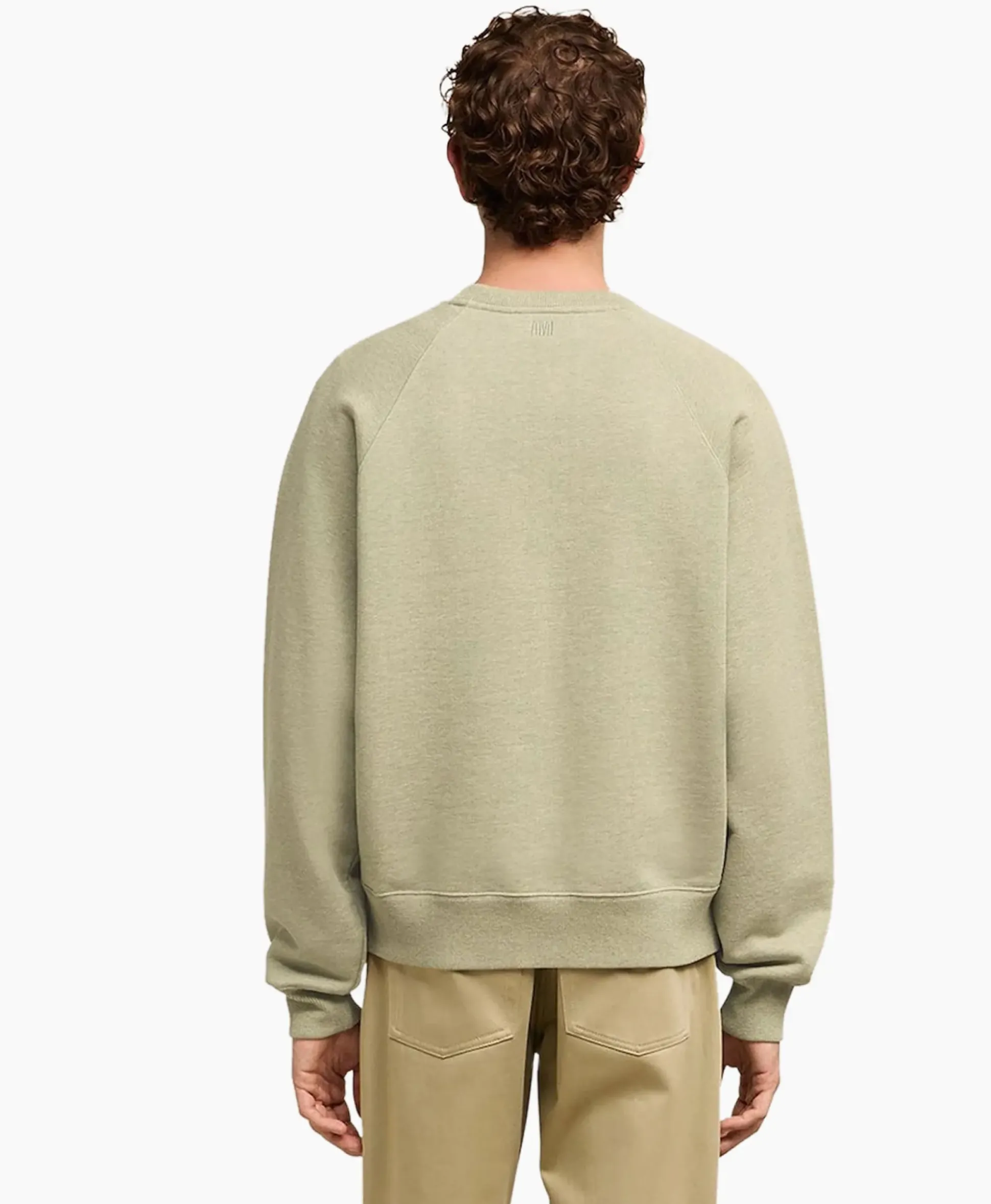 Ami Paris Sweater Ami De Coeur Khaki
