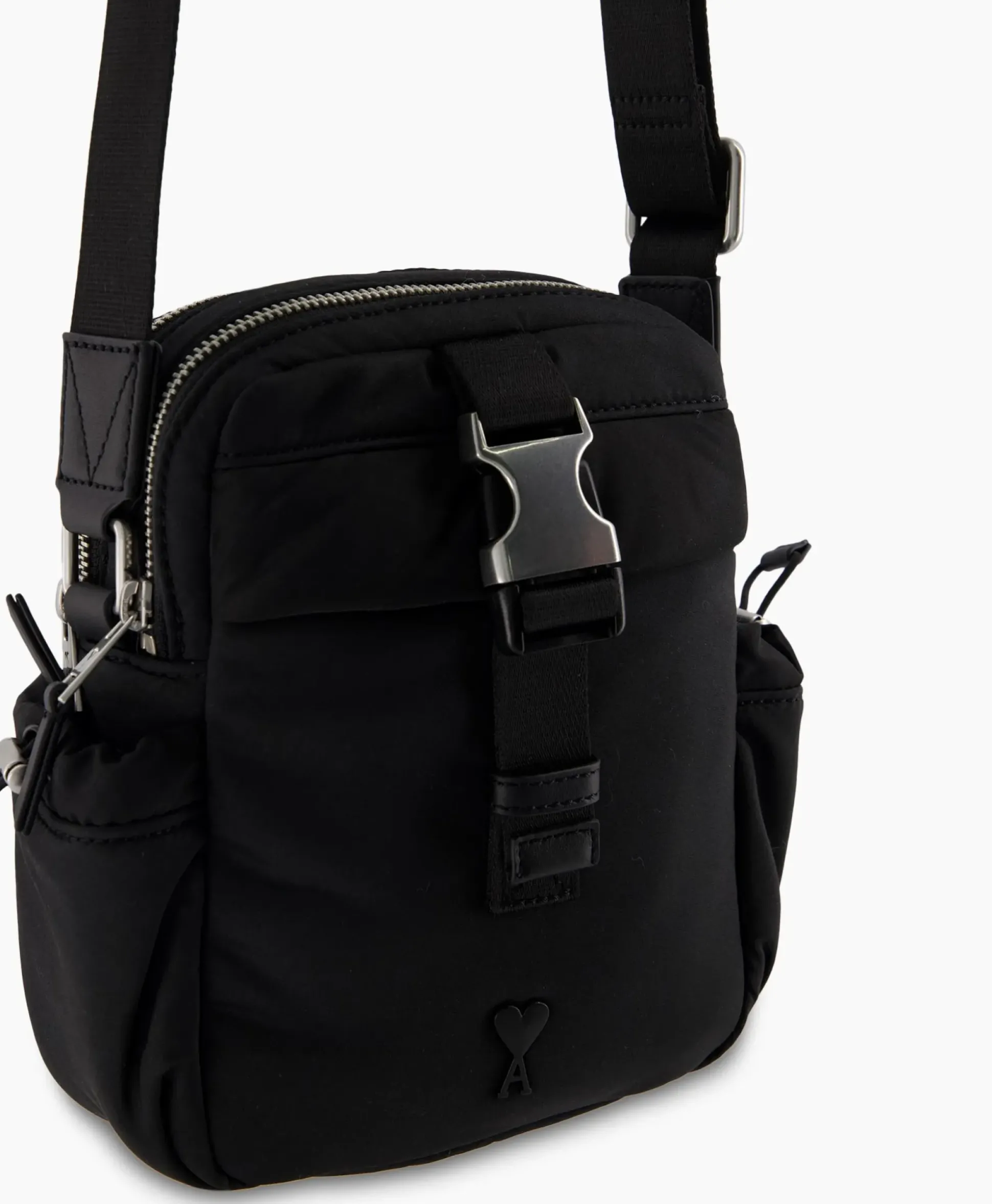 Ami Paris Tas Adc Crossbody Pocketzwart