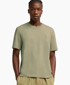 Ami Paris T-Shirt Korte Mouw Adc Khaki