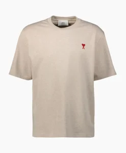 Ami Paris T-Shirt Korte Mouw Ami De Coeur Ecru