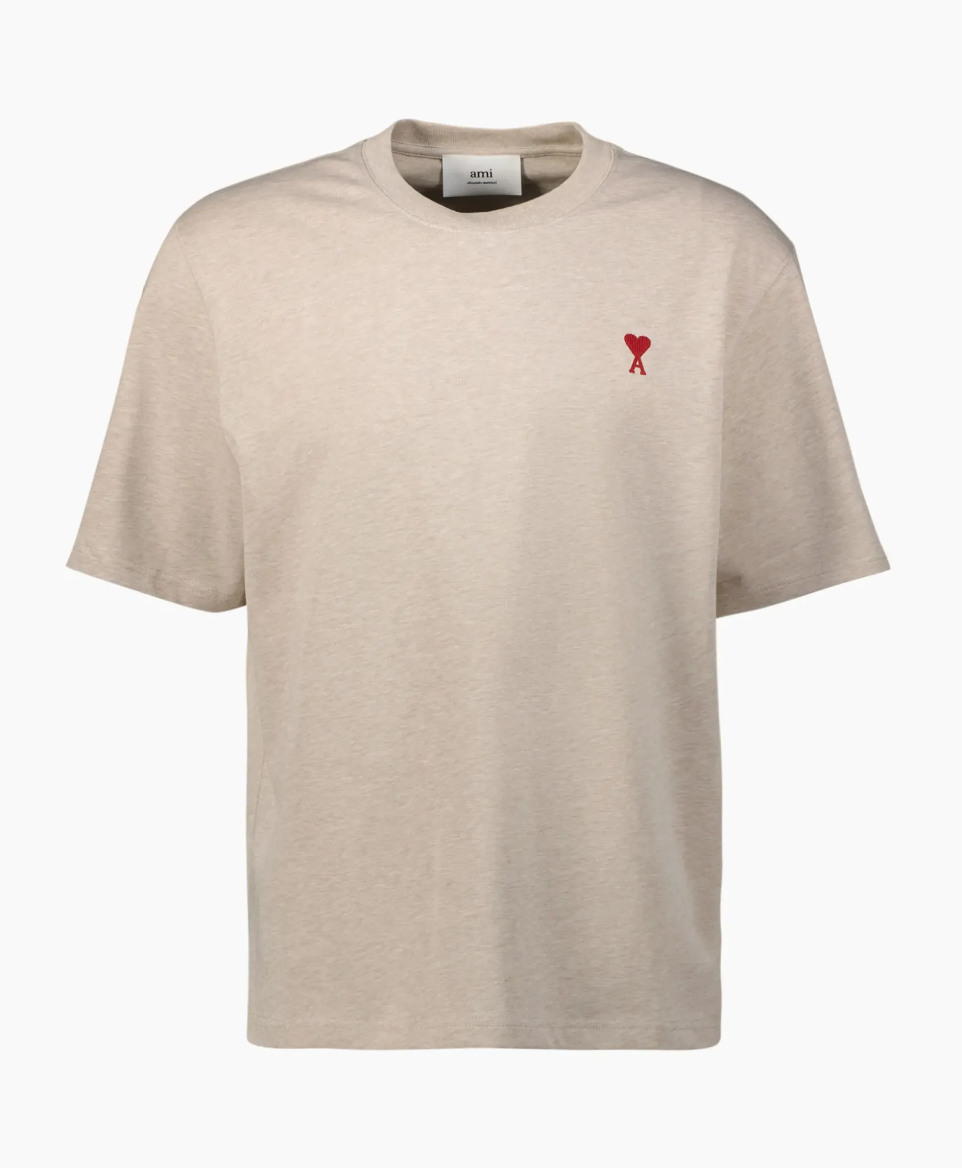 Ami Paris T-Shirt Korte Mouw Ami De Coeur Ecru