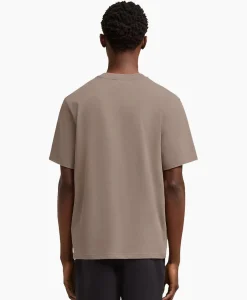 Ami Paris T-Shirt Korte Mouw Adc Taupe