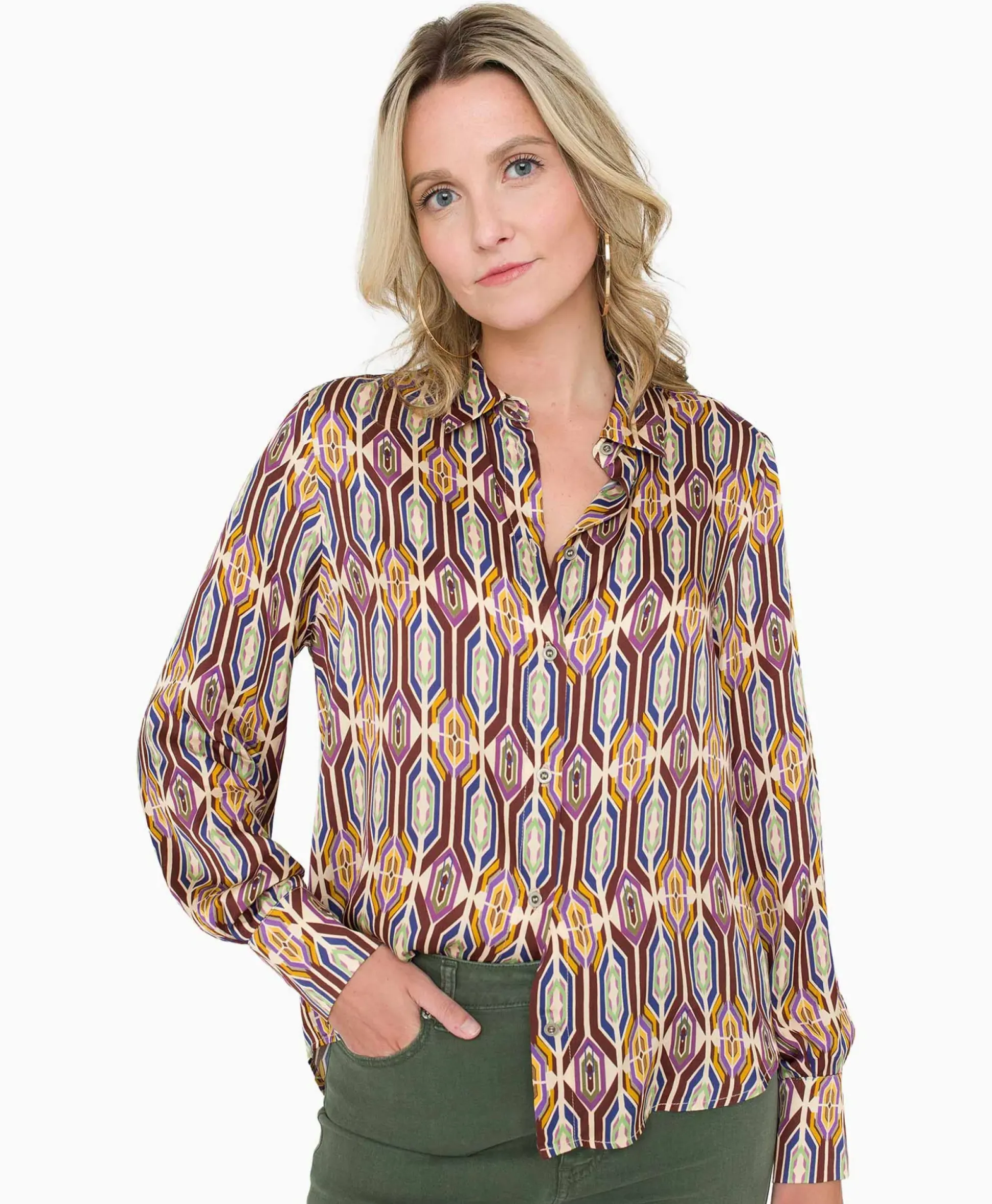 Anna Van Toor Blouse 32A05-03313 Beige