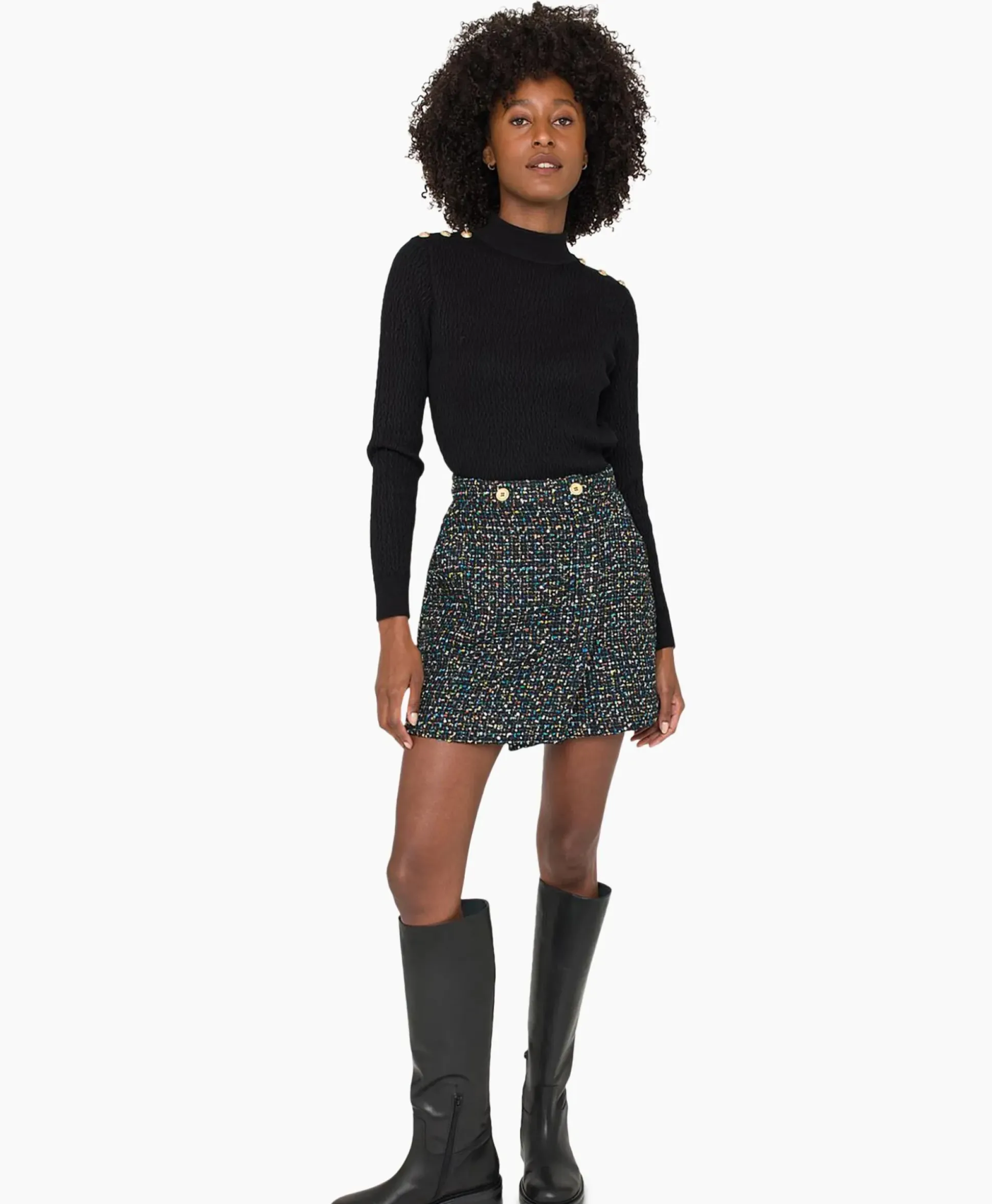 Anna Van Toor Rok 26A03-02650 Zwart