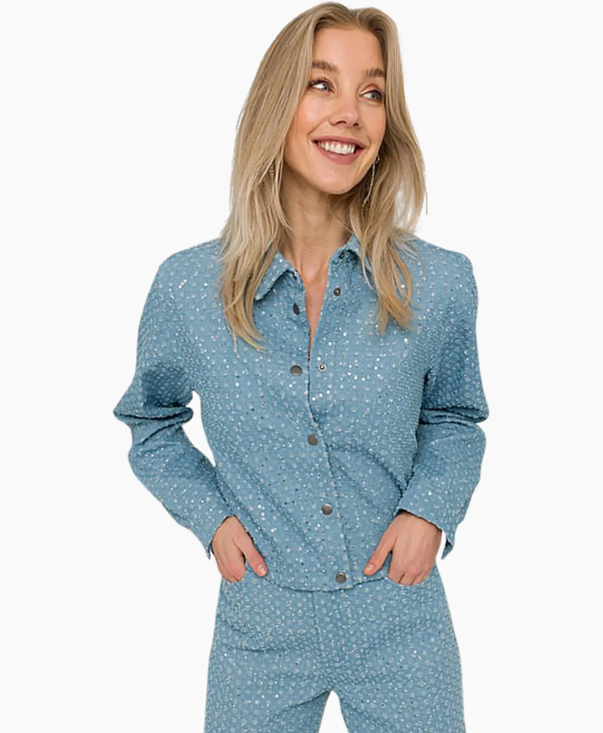 Anna Van Toor Spijkerjas 17A01-02612 Blauw