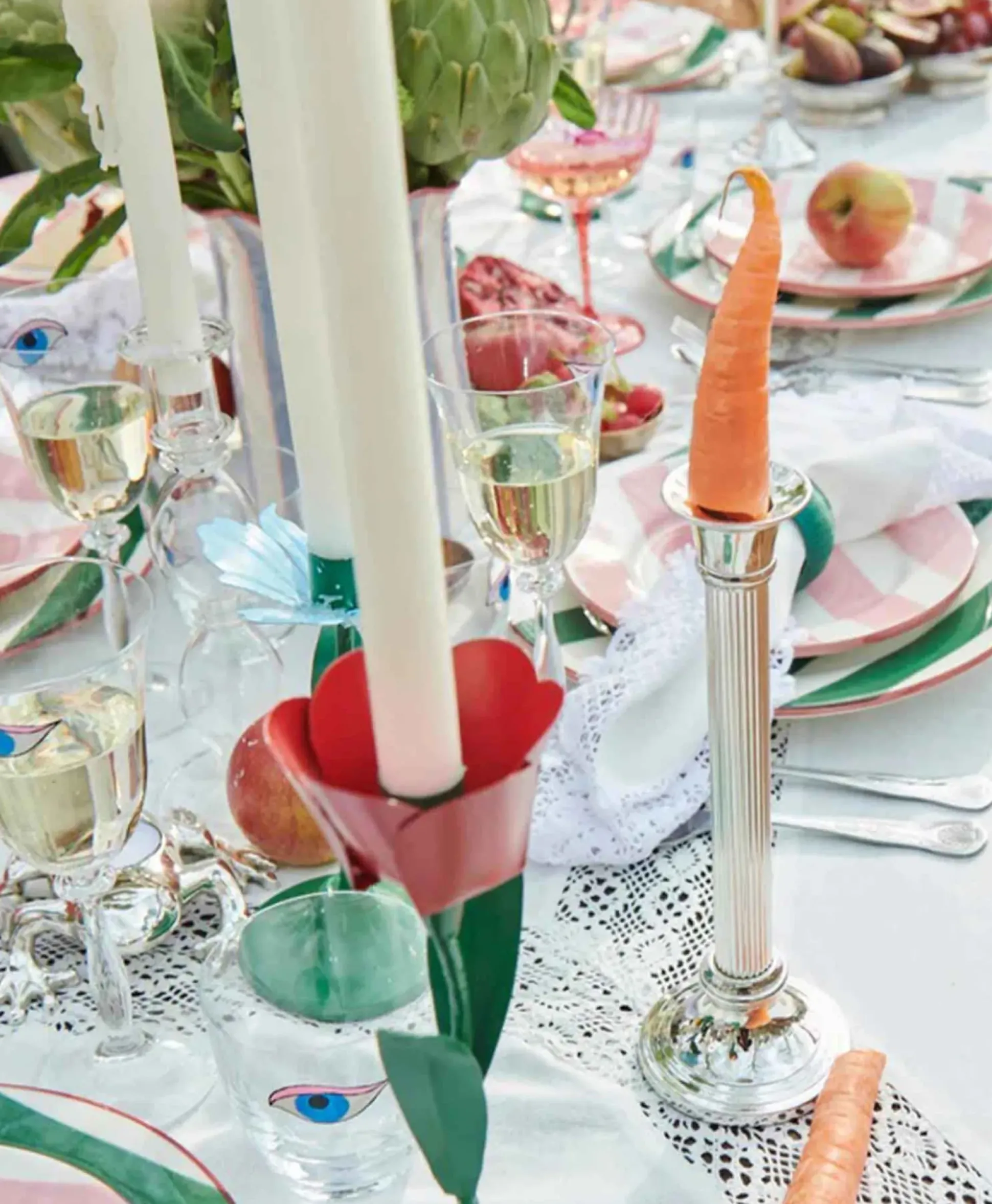 Anna+Nina Accessoires Column Candle Holder Brons