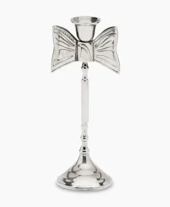 Anna+Nina Accessoires Lady Bow Candle Holder Zilver