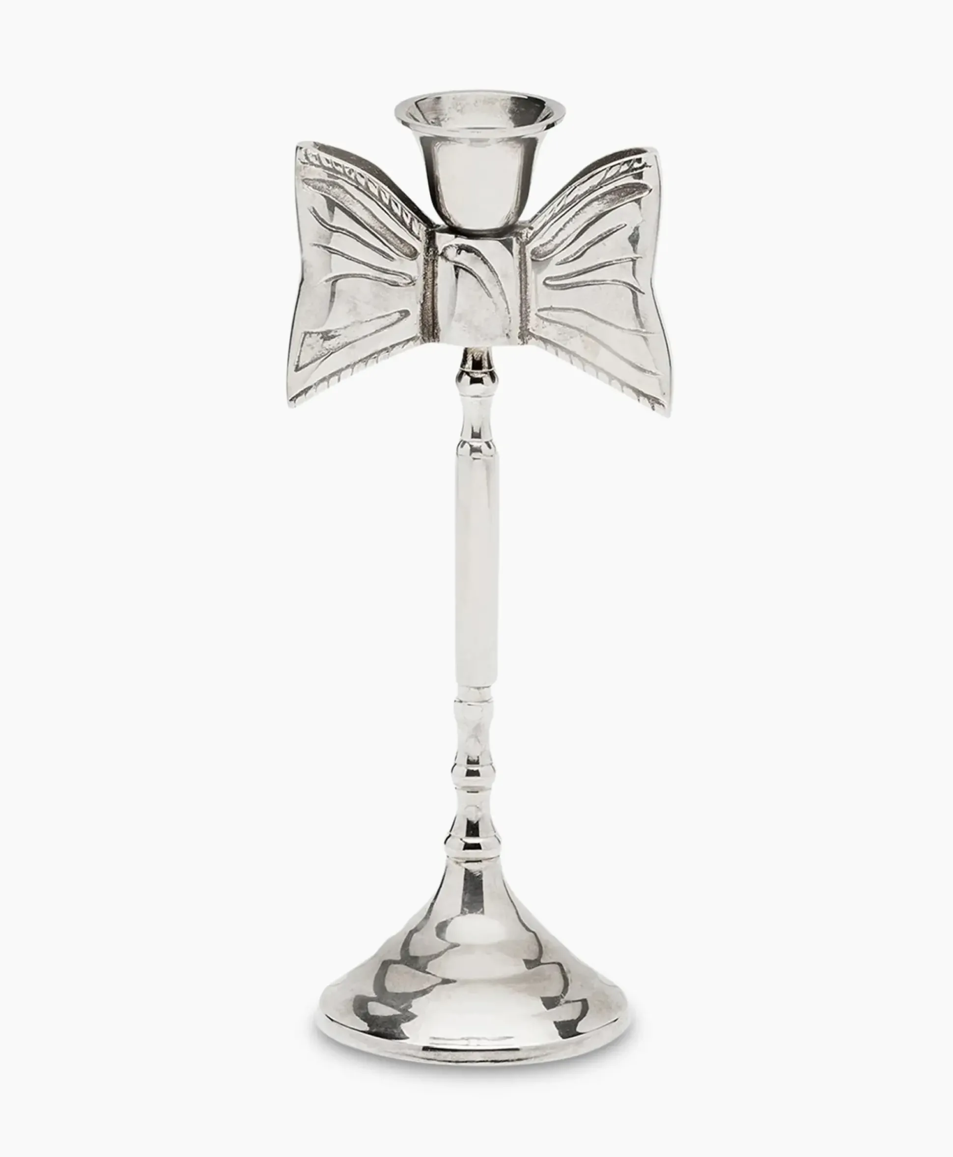 Anna+Nina Accessoires Lady Bow Candle Holder Zilver