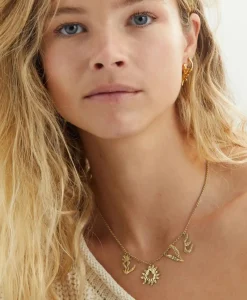 Anna+Nina Ketting Bonfire Choker Goud