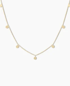 Anna+Nina Ketting Smiley Goud