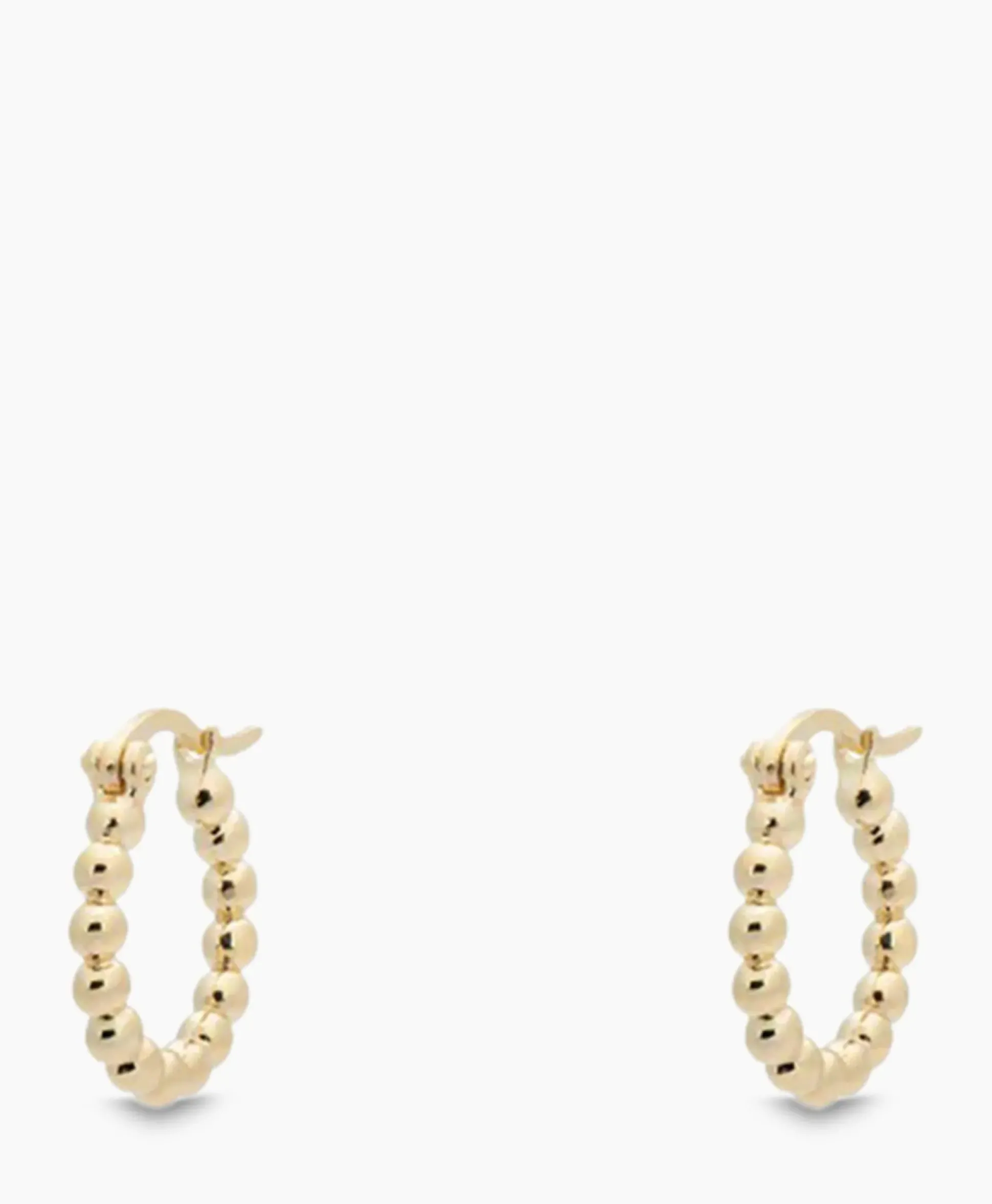 Anna+Nina Oorbellen Solstice Ring Earrings Silver Goldplated Goud