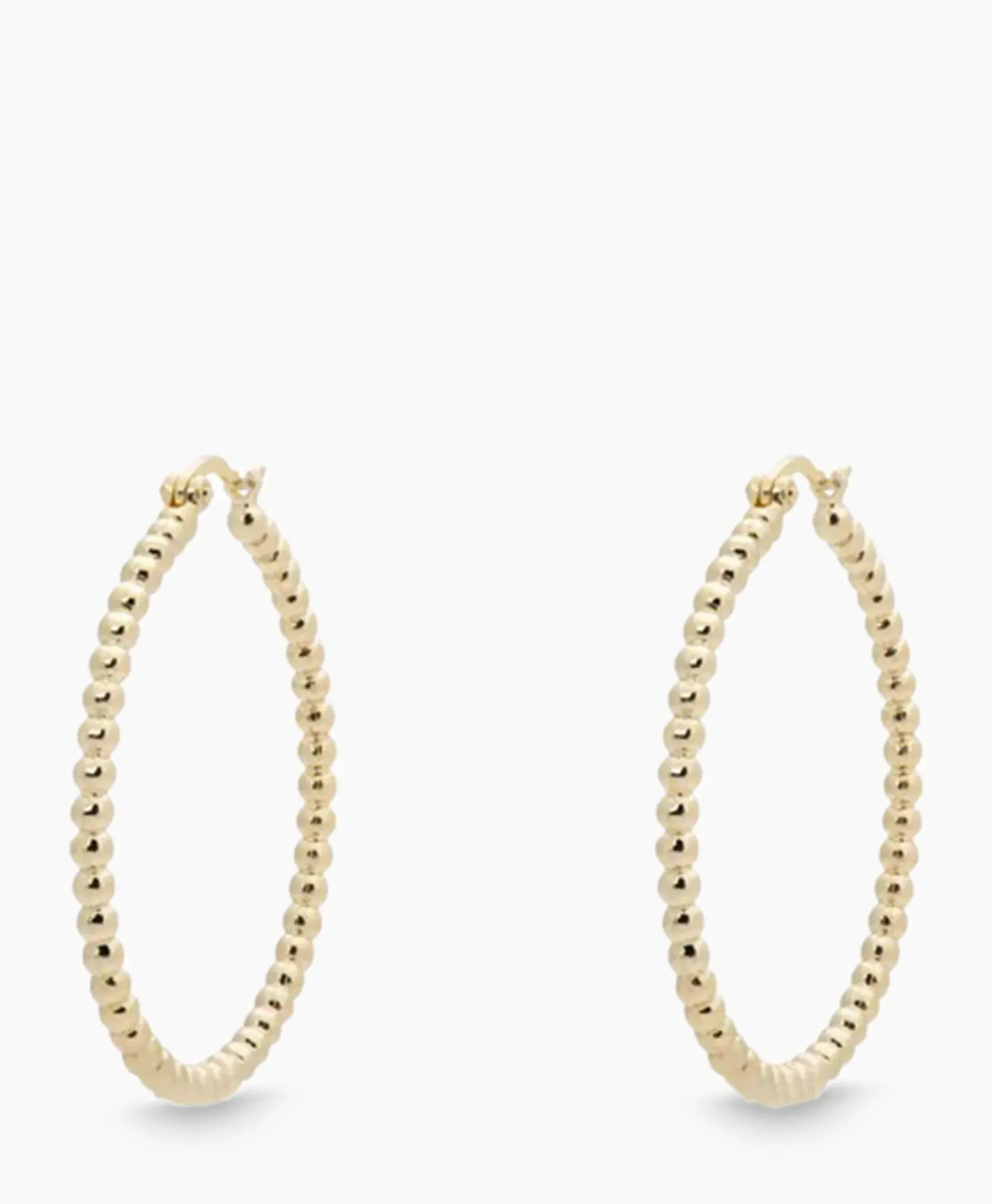 Anna+Nina Oorbellen Solstice Big Hoop Earrings Brass Goldpla Goud