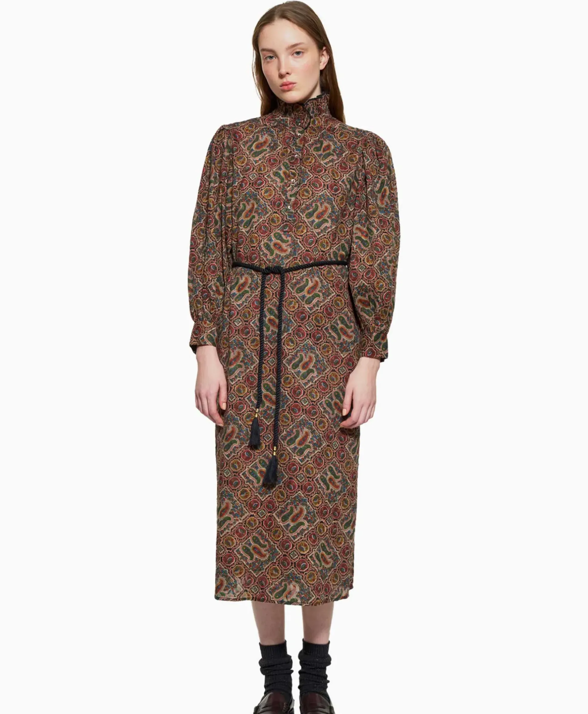 Antik Batik Antik Batik Maxi Jurk Zina Long Dress Diversen