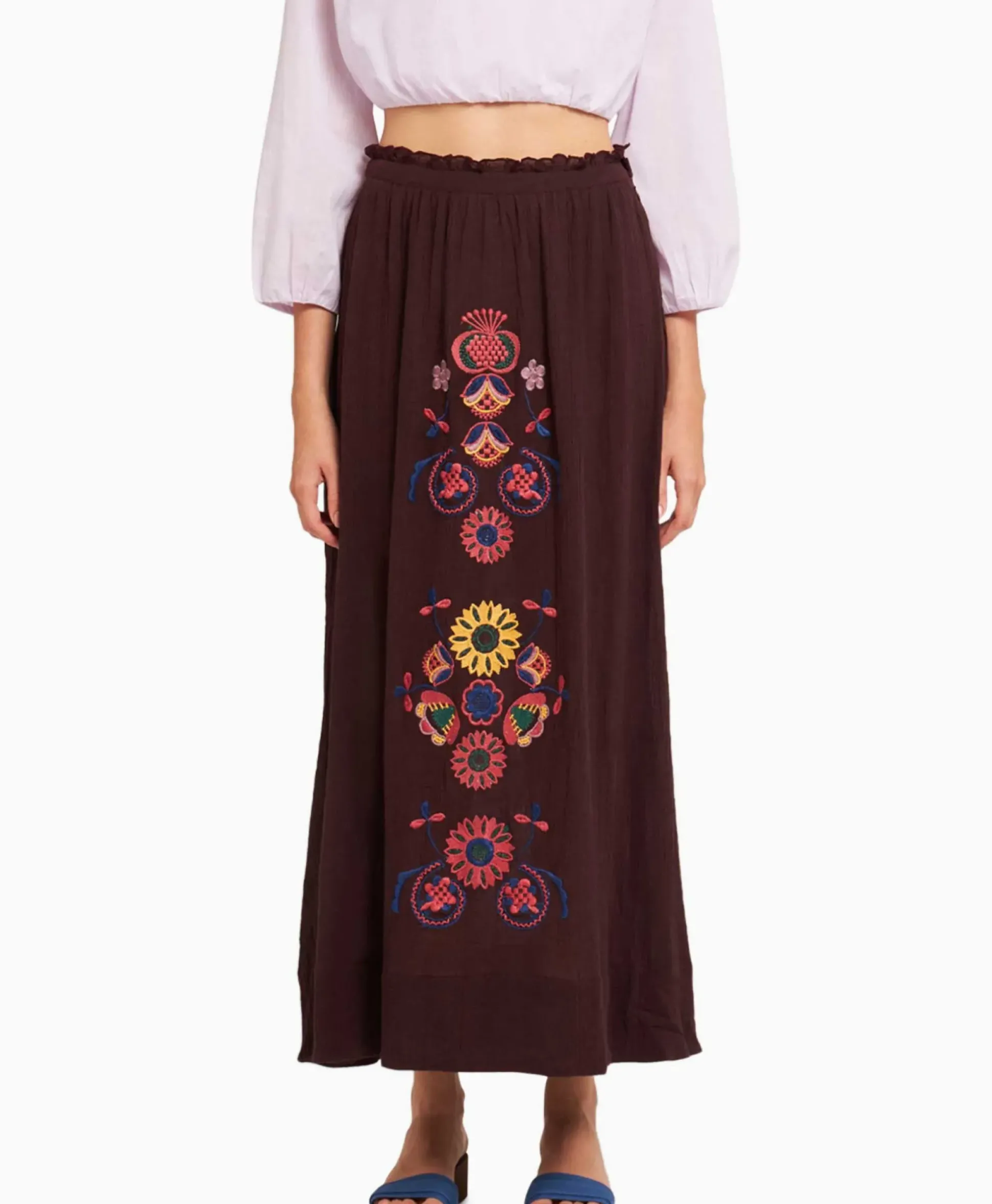 Antik Batik Antik Batik Maxi Rok Magoo1Ski Bruin