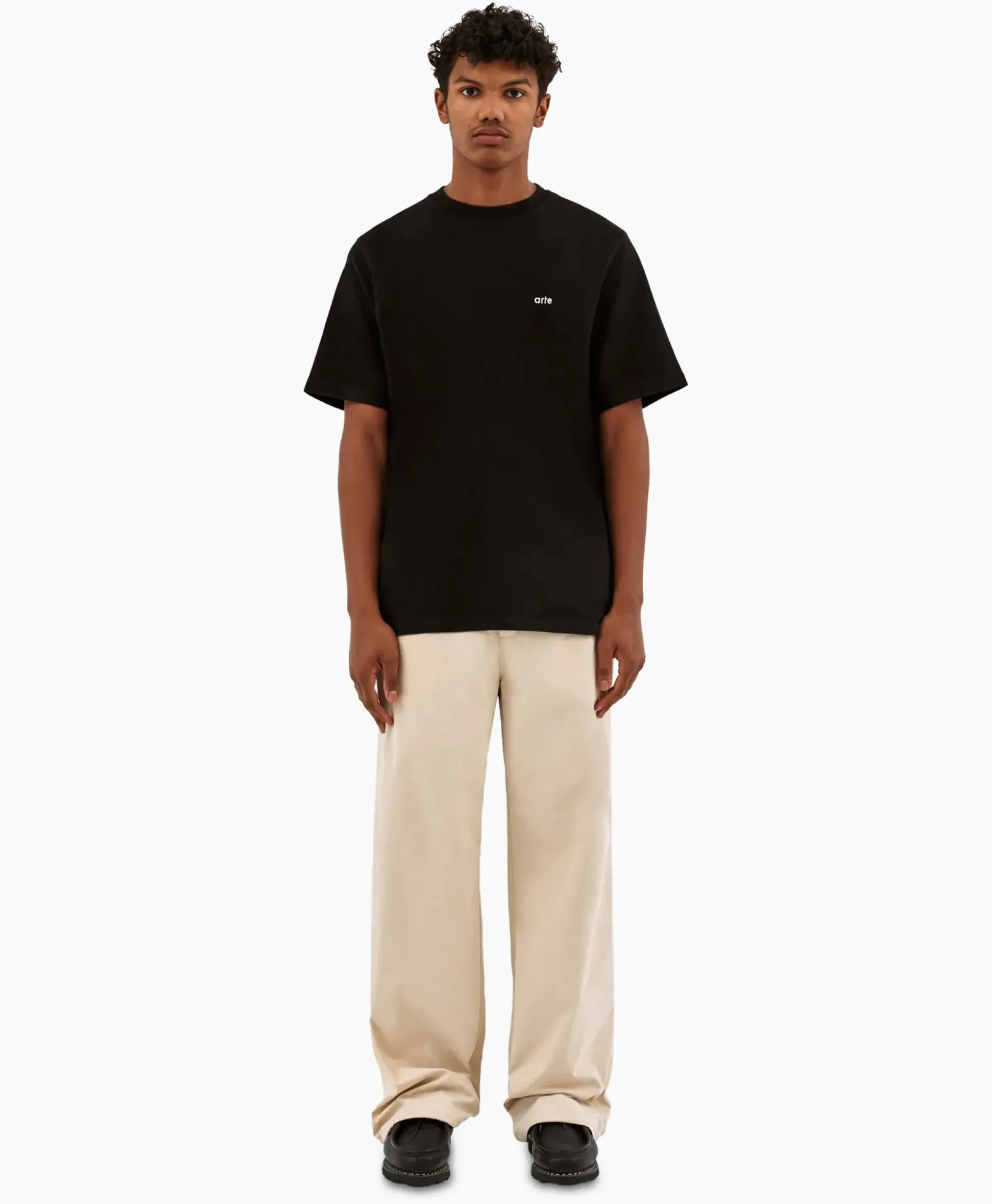 Arte Antwerp Broek Oversized Drawstring Off White