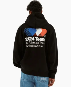 Arte Antwerp Hoodie Heart France Back Print Zwart