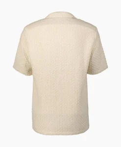 Arte Antwerp Overhemd Jacquard Croche Off White