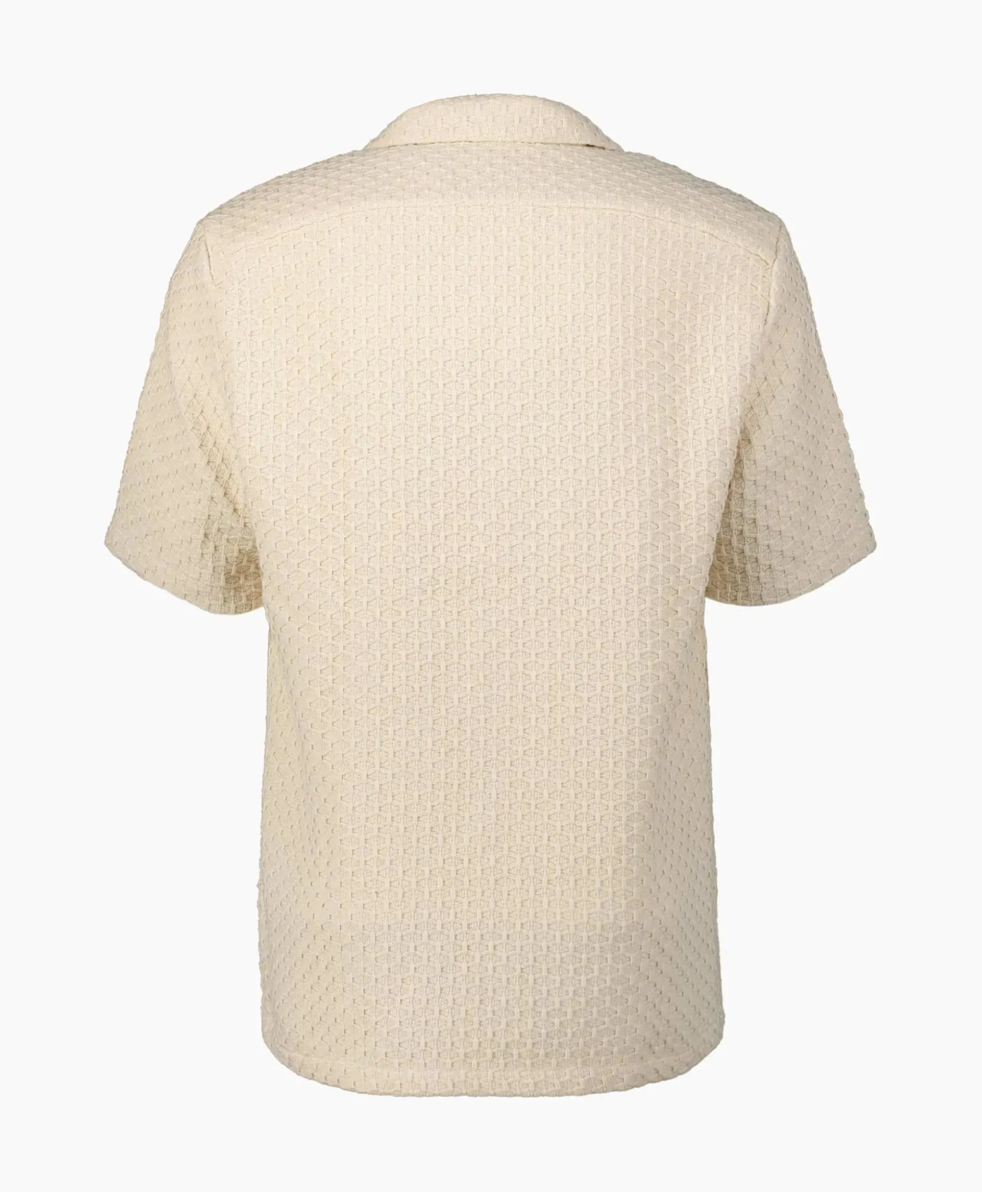 Arte Antwerp Overhemd Jacquard Croche Off White