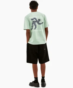 Arte Antwerp T-Shirt Korte Mouw Circle Runner Back Print Groen