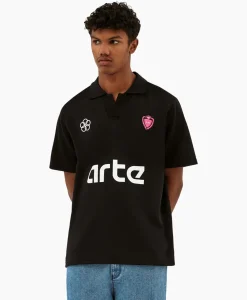 Arte Antwerp T-Shirt Korte Mouw Basic Futebol Zwart