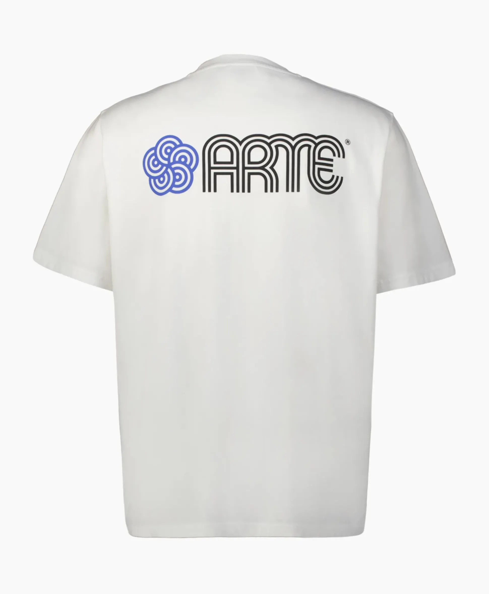 Arte Antwerp T-Shirt Korte Mouw Circle Flower Back Front Print Wit