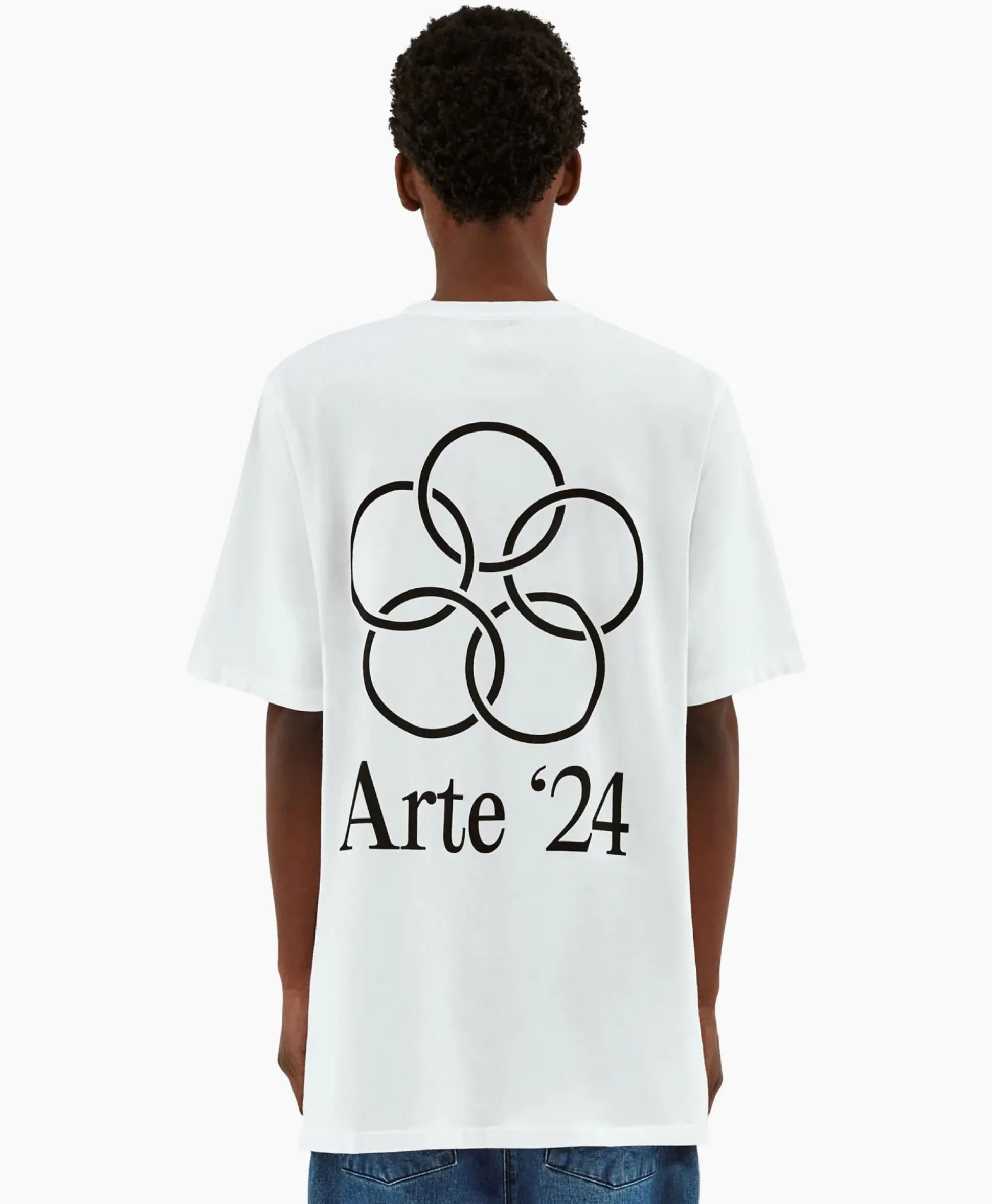 Arte Antwerp T-Shirt Korte Mouw Arte'24 Circles Back Wit