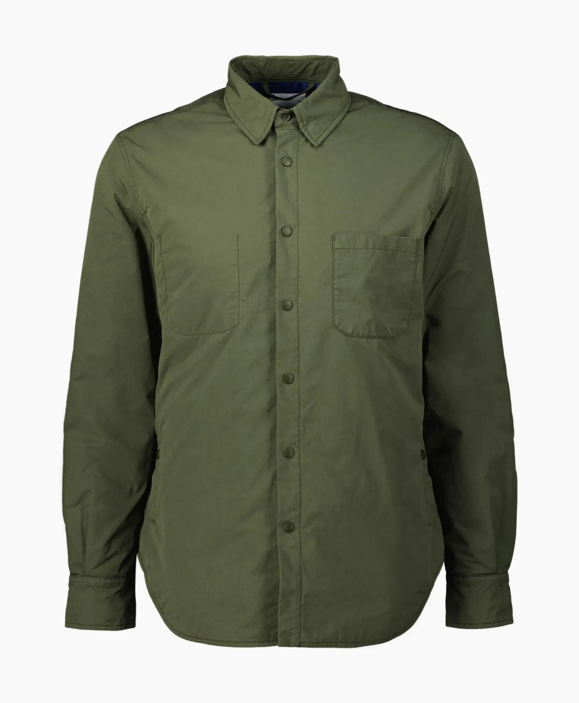 Aspesi Overhemd Camicia Alvaro Wool Donker Groen