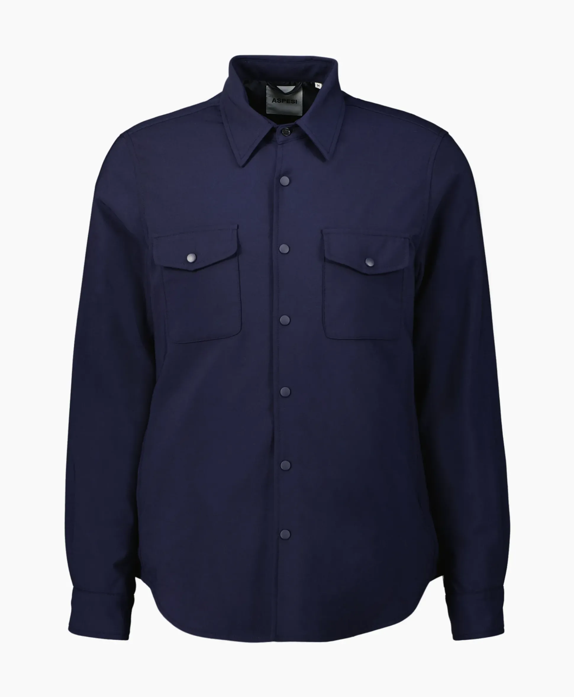 Aspesi Overhemd Camicia Doppia Blauw