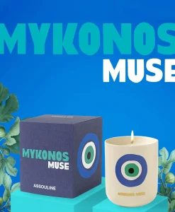 Assouline Kaars Mykonos Muse - Travelfrom Home Candle Diversen