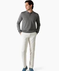 Aurelien Aurelien Polo Longsleeve Donker Grijs